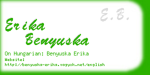 erika benyuska business card